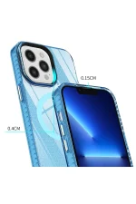 Newface iPhone 12 Pro Max Kılıf Beta Magneticsafe Silikon - Mavi - Görsel 5