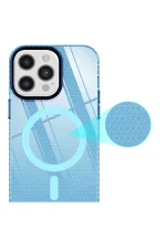 Newface iPhone 12 Pro Max Kılıf Beta Magneticsafe Silikon - Mavi - Görsel 7