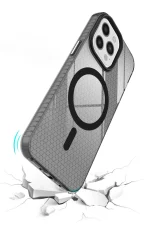 Newface iPhone 12 Pro Max Kılıf Beta Magneticsafe Silikon - Siyah - Görsel 4