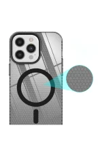 Newface iPhone 12 Pro Max Kılıf Beta Magneticsafe Silikon - Siyah - Görsel 7