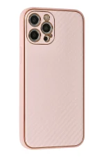 Newface iPhone 12 Pro Max Kılıf Coco Karbon Silikon - Pembe - Görsel 2