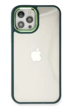 Newface iPhone 12 Pro Max Kılıf Dora Kapak - Haki Yeşil - Görsel 3