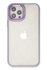 Newface iPhone 12 Pro Max Kılıf Dora Kapak - Lila - Görsel 3