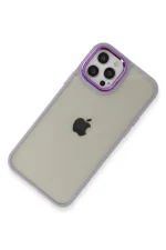Newface iPhone 12 Pro Max Kılıf Dora Kapak - Lila - Görsel 4