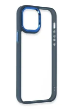 Newface iPhone 12 Pro Max Kılıf Dora Kapak - Mavi - Görsel 2