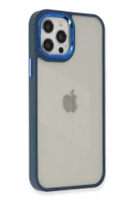Newface iPhone 12 Pro Max Kılıf Dora Kapak - Mavi