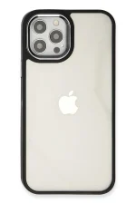 Newface iPhone 12 Pro Max Kılıf Dora Kapak - Siyah - Görsel 3