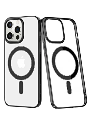 Newface iPhone 12 Pro Max Kılıf Element Magneticsafe Sert Kapak - Siyah