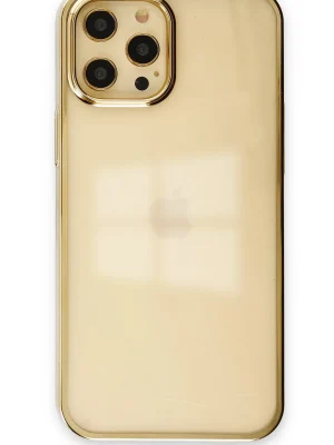 Newface iPhone 12 Pro Max Kılıf Element Silikon - Gold
