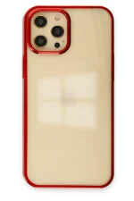Newface iPhone 12 Pro Max Kılıf Element Silikon - Kırmızı