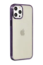 Newface iPhone 12 Pro Max Kılıf Element Silikon - Mor - Görsel 2