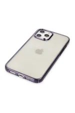 Newface iPhone 12 Pro Max Kılıf Element Silikon - Mor - Görsel 4