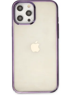 Newface iPhone 12 Pro Max Kılıf Element Silikon - Mor
