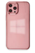 Newface iPhone 12 Pro Max Kılıf Element Silikon - Pembe