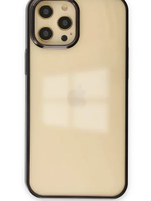 Newface iPhone 12 Pro Max Kılıf Element Silikon - Siyah