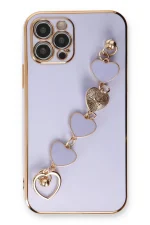 Newface iPhone 12 Pro Max Kılıf Esila Silikon - Lila - Görsel 2