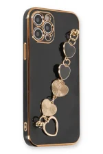 Newface iPhone 12 Pro Max Kılıf Esila Silikon - Siyah