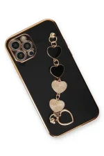 Newface iPhone 12 Pro Max Kılıf Esila Silikon - Siyah - Görsel 3