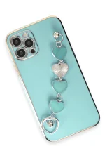 Newface iPhone 12 Pro Max Kılıf Esila Silikon - Su Yeşili - Görsel 2