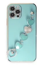 Newface iPhone 12 Pro Max Kılıf Esila Silikon - Su Yeşili