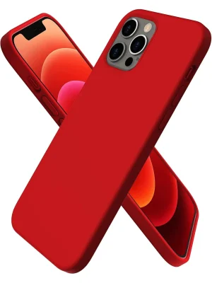 Newface iPhone 12 Pro Max Kılıf First Silikon - Koyu Kırmızı