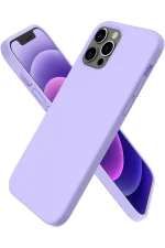 Newface iPhone 12 Pro Max Kılıf First Silikon - Lila