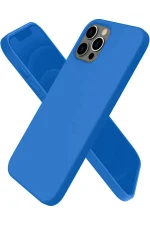 Newface iPhone 12 Pro Max Kılıf First Silikon - Mavi