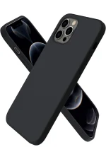 Newface iPhone 12 Pro Max Kılıf First Silikon - Siyah