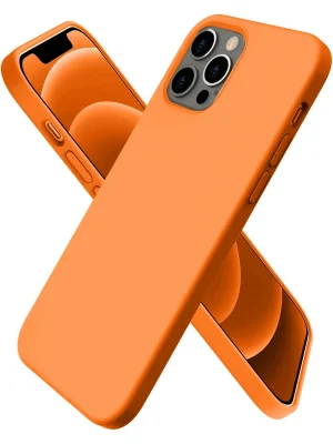 Newface iPhone 12 Pro Max Kılıf First Silikon - Turuncu