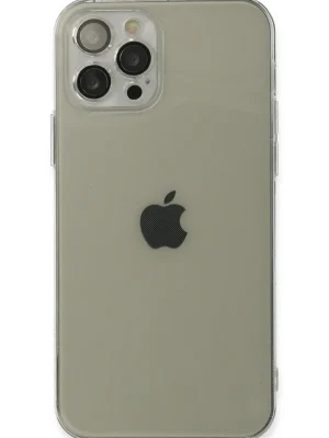 Newface iPhone 12 Pro Max Kılıf Fly Lens Silikon - Şeffaf