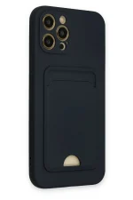 Newface iPhone 12 Pro Max Kılıf Kelvin Kartvizitli Silikon - Lacivert - Görsel 2