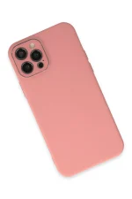Newface iPhone 12 Pro Max Kılıf Lansman Glass Kapak - Pembe - Görsel 2