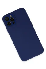 Newface iPhone 12 Pro Max Kılıf Lansman Glass Kapak - Sky Blue - Görsel 2