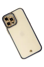 Newface iPhone 12 Pro Max Kılıf Liva Lens Silikon - Mavi - Görsel 3