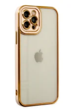 Newface iPhone 12 Pro Max Kılıf Liva Lens Silikon - Rose