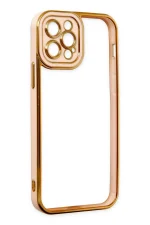 Newface iPhone 12 Pro Max Kılıf Liva Lens Silikon - Rose - Görsel 4