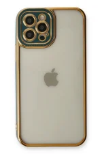 Newface iPhone 12 Pro Max Kılıf Liva Lens Silikon - Yeşil - Görsel 2