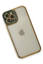 Newface iPhone 12 Pro Max Kılıf Liva Lens Silikon - Yeşil - Görsel 3