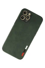 Newface iPhone 12 Pro Max Kılıf Loop Deri Silikon - Yeşil - Görsel 2