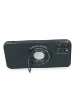 Newface iPhone 12 Pro Max Kılıf Lukka Magneticsafe Kapak - Koyu Yeşil - Görsel 3