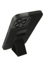 Newface iPhone 12 Pro Max Kılıf Mega Standlı Silikon - Siyah - Görsel 4