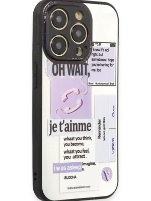 Newface iPhone 12 Pro Max Kılıf Mirror Desenli Kapak - Mirror - 4