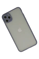 Newface iPhone 12 Pro Max Kılıf Montreal Silikon Kapak - Gri - Görsel 3