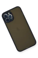 Newface iPhone 12 Pro Max Kılıf Montreal Silikon Kapak - Lacivert - Görsel 3