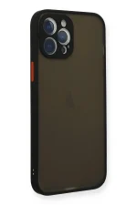 Newface iPhone 12 Pro Max Kılıf Montreal Silikon Kapak - Siyah - Görsel 2