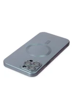 Newface iPhone 12 Pro Max Kılıf Moshi Lens Magneticsafe Silikon - Sierra Blue - Görsel 4