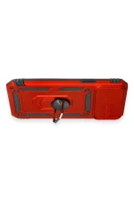 Newface iPhone 12 Pro Max Kılıf Pars Lens Yüzüklü Silikon - Kırmızı - Görsel 3