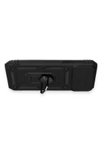 Newface iPhone 12 Pro Max Kılıf Pars Lens Yüzüklü Silikon - Siyah - Görsel 3