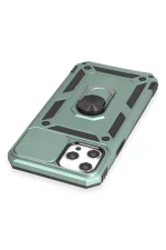 Newface iPhone 12 Pro Max Kılıf Pars Lens Yüzüklü Silikon - Yeşil - Görsel 5