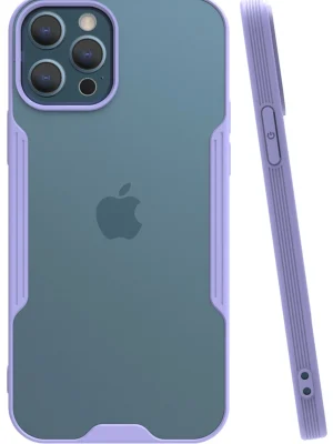 Newface iPhone 12 Pro Max Kılıf Platin Silikon - Lila